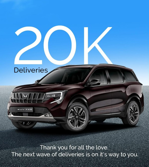 Mahindra Delivered 20 000 Units Of XUV 7XO SUVs Till Now