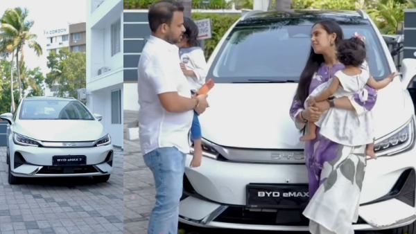 Vijay Maadhhav And Devika Nambiar Bought New BYD eMAX 7 Electric MPV