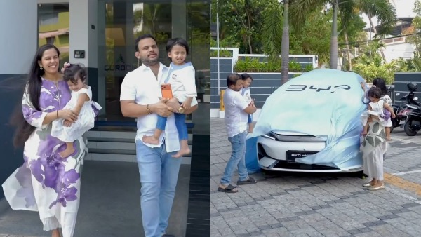 Vijay Maadhhav And Devika Nambiar Bought New BYD eMAX 7 Electric MPV