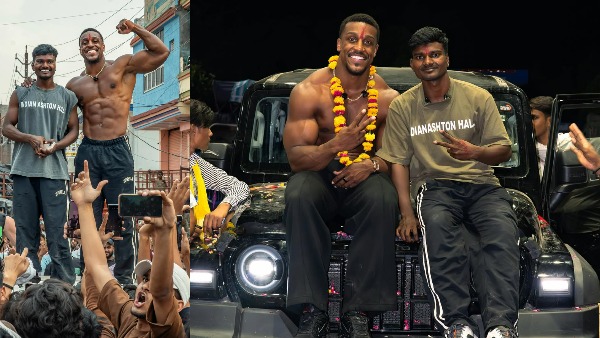 American Bodybuilder And Influencer Ashton Hall Gifted Mahindra Thar Roxx SUV To His Indian Fan