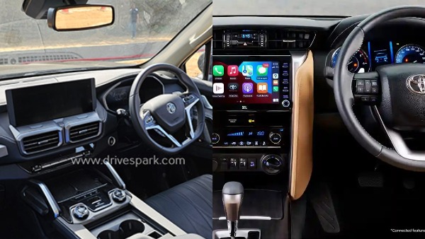 mg majestor vs toyota fortuner interior mg majestor vs toyota fortuner interior
