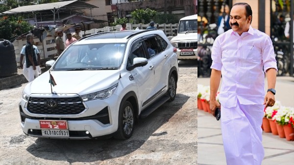 vd satheesan official vehicle innova hycross