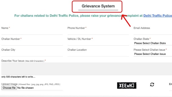 wrong e-challan dispute india