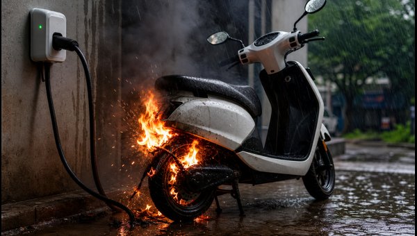 EV Safety Tips for Monsoon: How to Prevent Electric Vehicle Fires During Rainy Season 2026 EV Safety Tips for Monsoon: How to Prevent Electric Vehicle Fires During Rainy Season 2026