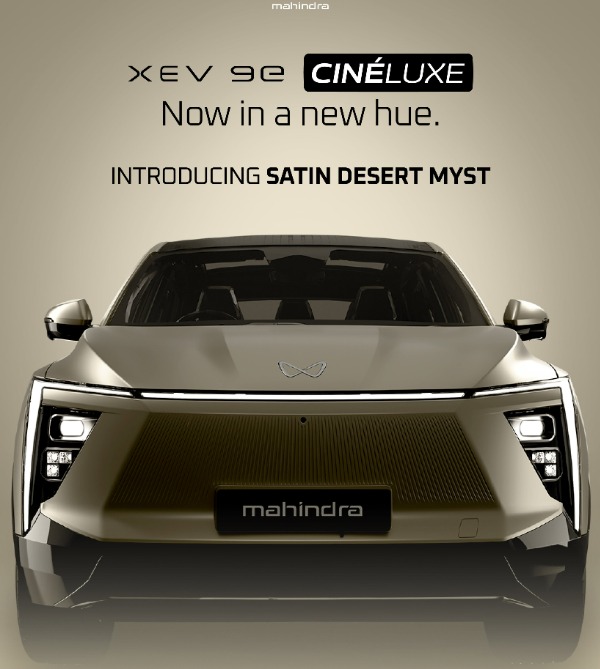 Mahindra XEV 9e Cineluxe Edition Gets New Satin Desert Myst Colour Option