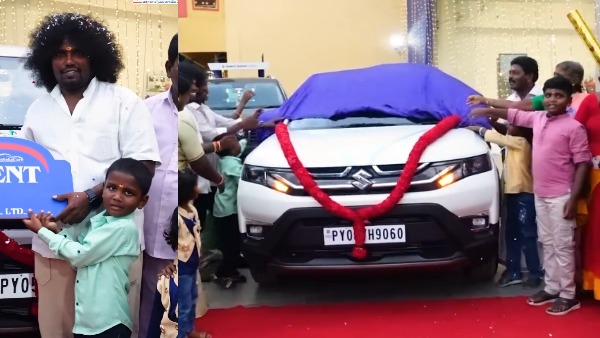 Actor Yogi Babu Welcomes New Maruti Brezza SUV To His Garage Actor Yogi Babu Welcomes New Maruti Brezza SUV To His Garage