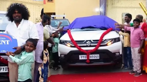 இது அவர்தான்னு எத்தனை பேர் ஏமாந்தீங்க? மாருதி கார் ஷோரூமில் கெத்தாக நிற்கிறார்!