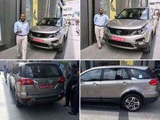  டாடா ஹெக்ஸா எஸ்யூவி பெங்களூர் டீலர்ஷிப்பில் தரிசனம்!