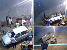 மரண கிணற்றில் பைக் ஓட்டினாலும் ஹெல்மெட் கட்டாயம் என்பதற்கு ஒரு அதிர்ச்சிகரமான உதாரணம் இது..!