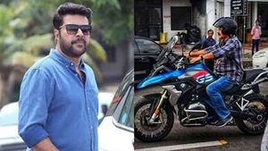 கொச்சி ரோட்டில் தனது பிஎம்டபிள்யூ பைக்கில் வலம் வந்த நடிகர் மம்முட்டி!