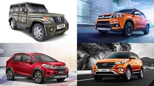 ஹூண்டாய் கிரெட்டாவை வீழ்த்தியது மாருதி பிரெஸ்ஸா.. டாப் 10 பட்டியலில் 4 மஹிந்திரா கார்கள்.. 