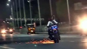 ரேஸ் ஓட்டிகளை “நொறுக்கிய” போலீஸ்…! கெத்து எல்லாம் வெத்து ஆனது..!