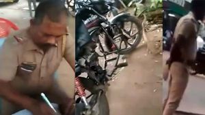எஞ்சின் இல்லாத பைக்கை தள்ளி வந்தவரை மடக்கிப்பிடித்து அபராதம் விதித்த போலீசார்! 