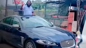ஜெயில்ல இருந்து ரிலீஸ் ஆயிட்டாராம்! ஜாகுவார் காரில் கெத்து காட்டிய நபர்! அடுத்து நடந்த சம்பவம்தான் வேற லெவல்!