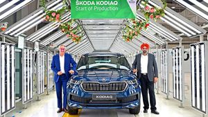 புதிய கோடியாக்கின் தயாரிப்பை இந்தியாவில் துவங்கியது ஸ்கோடா!! 2022 ஜனவரியில் விற்பனைக்கு அறிமுகம்!