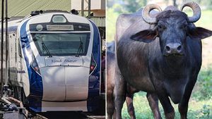 வந்தே பாரத் ரயிலுக்கு சனி உச்சத்துல இருக்கு... சென்னை அருகே குறுக்கே வந்த 
