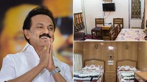 விமானத்துல கூட இப்படிப்பட்ட வசதி இருக்காது! ஸ்டாலின் பயணித்த ரயில் இவ்வளவு சொகுசு வசதிகளா?