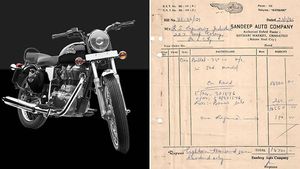 இன்று லட்சக்கணக்கில் இருக்கலாம்... 1986இல் புல்லட் பைக்கின் விலை இவ்வளவுதான்!! இணையத்தில் வெளியான பழைய பில்