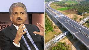 இந்தியா எந்த அளவிற்கு வளர்ந்துள்ளது பாருங்க... ஆனந்த் மஹிந்திராவையே கவர்ந்த ட்ரோன் வீடியோ!!