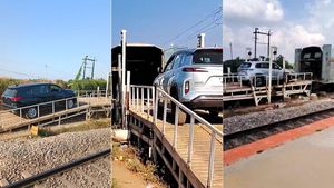 “இரயிலில் செல்லும் கார்கள்”... குஷியாக ட்விட் போட்ட மத்திய அமைச்சர்!! இந்த ஐடியா நல்லா இருக்கே...