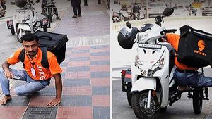“எனக்கு என் ஸ்கூட்டரே போதும்”... நடக்க முடியாவிடினும், உணவு டெலிவிரி பார்த்து அசத்தும் இளைஞர்!!