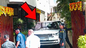 ரூ.3.5 கோடி விலையுள்ள வெள்ளை நிற காரில் நரை முடியுடன் வந்த நடிகர் அவரா! வீட்டு வாசல்ல பெரும் படையே கூடிருச்சு!