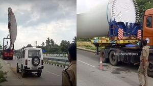 30 டயர், 100 அடி நீளம், நெடுஞ்சாலையை ஆக்கிரமித்த லாரிக்கு ரூ1 லட்சம் அபராதம்!