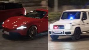 சாலையில் அதிக வேகமாக சீறி பாய்ந்த 4.5 கோடி ரூபா ஃபெர்ராரி கார்... என்ன சொல்றீங்க இந்த காரும் அவருடையதா!.. 