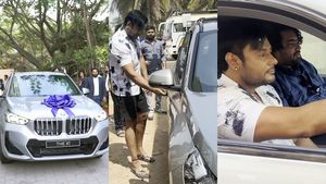 அரை டவுசர் உடன் விலையுயர்ந்த காரில் சென்றது இந்த பிரபல நடிகரா? நண்பனின் பாசத்தில் எல்லாத்தையும் மறந்துட்டாரு!!