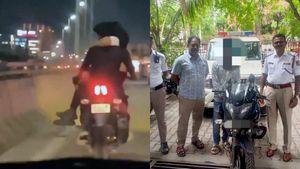 சினிமாவை பார்த்து இன்னும் எத்தனை பேர் சிக்க போறாங்களோ!! பைக்கை இனி மறந்திட வேண்டியதுதான்...