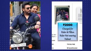 ஹீரோ சீன் எல்லாம் சினிமாலதான்! ஹெல்மெட் போடாமல் பைக்கில் சென்ற நடிகர் பிரசாத்திற்கு ரூ2000 அபராதம்!