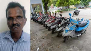 டிவிஎஸ் ஸ்கூட்டி பெப் ஸ்கூட்டரை குறி வைத்த திருடன்! எப்படின்னு நடிச்சு காட்டுன வீடியோ செம வைரல்!