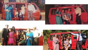 பின்னாடி இருக்கும் வேன் மட்டும் மாறவே இல்ல... 40 வருஷமா உழைக்கும் மாருதி தயாரிப்பு!! 