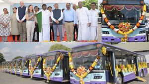 சென்னைக்கு வந்த புதிய 25 தாழ்தள பஸ்கள்! இதுல இவ்வளவு வசதிகள் இருக்குதா? 