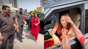 காருக்கு பூஜை போட பாதுகாப்பு படையுடன் கோயிலுக்கு வந்தது அவரா! பெரிய ஆளா இருந்தாலும் நம்ம பண்பாட்டை மறக்கல!