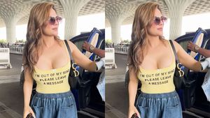 கவர்ச்சியான உடையில் நேர்ல பாத்ததும் ஏர்போர்ட்டே கெறங்கி போயிருச்சு! யாரோ மாதிரி மஹிந்திரா கார்ல வந்தது அவங்களா