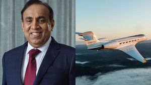 650 கோடிக்கு தனியா விமானம் வாங்கி ஐயர உக்கார வெச்சு பூஜை போட்ட தொழில் அதிபர்! பாரம்பரியத்த மறக்காத மனுஷன்யா!