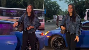 நடிகையை விட்டுட்டு போர்ஷே கார் அதுபாட்டுக்கு போயிடுச்சு! நடுரோட்டில் சுற்றி வளைத்த போட்டோகிராபர்கள்!