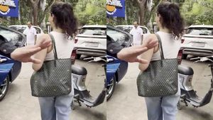 அந்த கோடீஸ்வர குடும்பத்தின் ஒரே பெண் வாரிசா இது! கேமராவ பாத்ததும் டக்குனு ஓடி போய் கோடி ரூபா கார்ல ஏறீட்டாங்க!