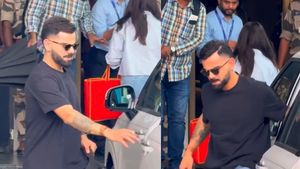 சாமியாராக மாற போகிறாரா கோஹ்லி! காரை விட்டு இறங்கும்போது கையில் வைத்திருந்த பொருளை பார்த்து ஸ்டண் ஆன ரசிகர்கள்!