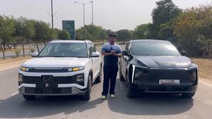 பந்தயம் கடைசியில் இப்படி முடியும்னு நினைச்சே பார்க்கல! மஹிந்திரா காரை சும்மாவா எல்லாரும் வாங்குவாங்க!!