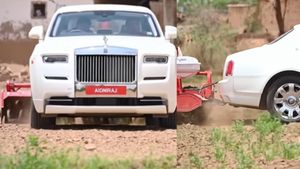 டிராக்டர் மாதிரி வயக்காட்டை உழுத ரோல்ஸ்ராய்ஸ் கார்? வைரலாகும் வீடியோவின் உண்மை என்ன? 