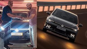 பார்க்கிங் ஏரியாவில் டெலிவிரி பெறும் அளவுக்கு அவருக்கு இது எல்லாம் சாதாரணமான கார்! ஒண்ணு வாங்கி போட்டாச்சு!