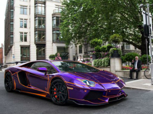 பறிமுதலான லம்போ கார்