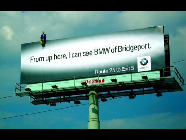 சுவாரஸ்யமான கார் விளம்பர பலகைகள்