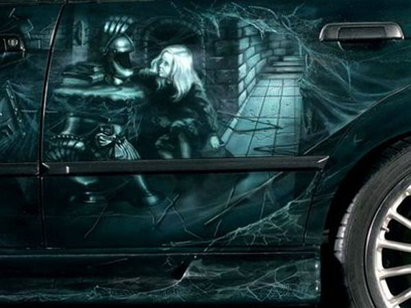 ரசிக்க வைக்கும் கார் ஓவியங்கள்