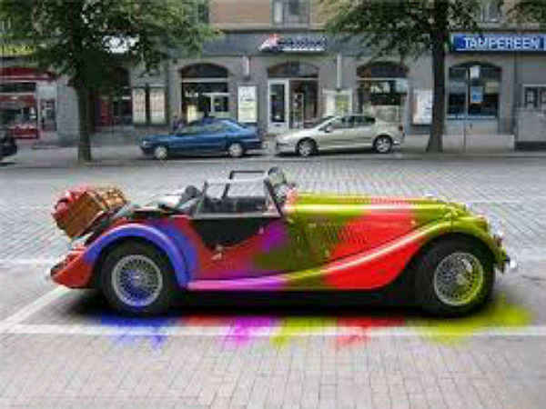 ரசிக்க வைக்கும் கார் ஓவியங்கள்