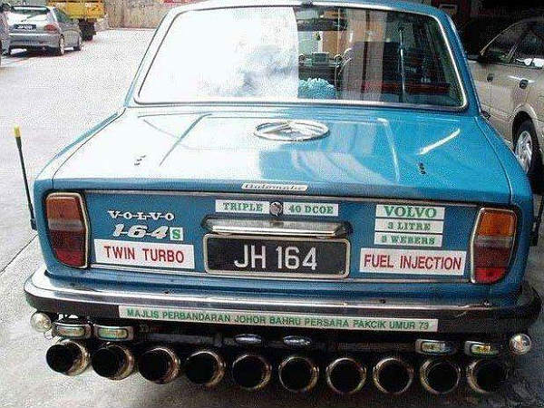 விதவிதமான கார் எக்ஸ்சாஸ்ட் பைப்புகள்