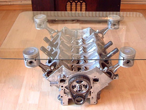 கார் எஞ்சின் காபி மேஜைகள்