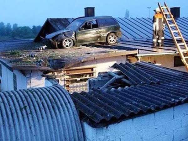 விந்தையான வாகன விபத்துக்கள்